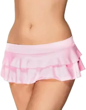 Y2k Sexy Micro Mini Skirt for Women Low Rise Pleated Ruffle Lingerie Short Skirts Tight Skirt Goth Rave Novelty Skirts